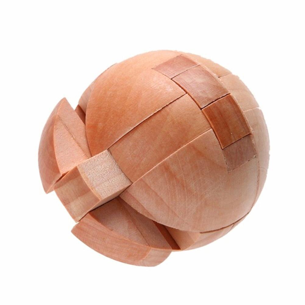 candado Luban en forma de bola/rompecabezas de madera juguete de desbloqueo educativo diámetro 6cm para niños juguete educativo-20
