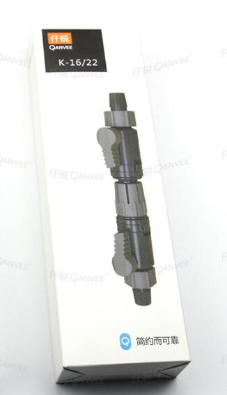 QANVEE-doble grifo con acoplamiento rápido para acuario, acoplamiento de liberación de filtro de Acuario, 12/16mm(M) 16/22mm(L): 16-22