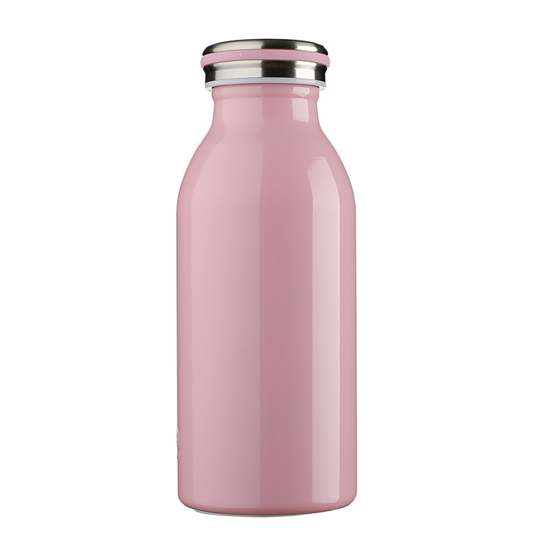 Termo de acero inoxidable para botella de leche, 500ML, , Color caramelo: Rosa