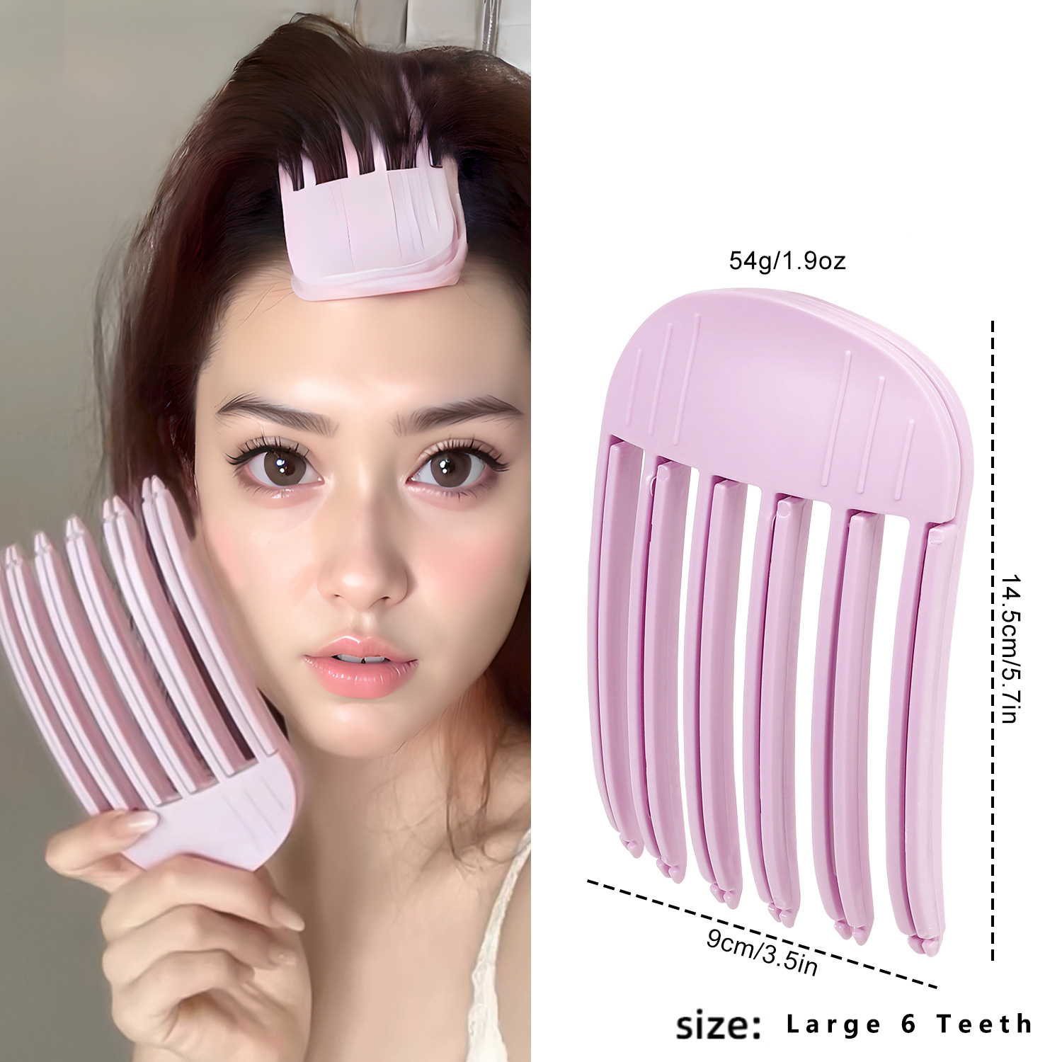 Fluffy Hairpin Curling Bangs Clips Hair Roots Volumizing Hair Clips Women Curling Fixed Shape Clips Volume Hair Roller: Yellow