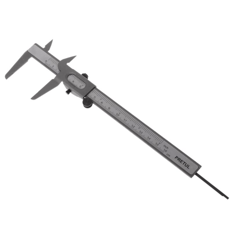 Calibrador Vernier 6 "0-160mm, herramienta de medición de Metal de acero inoxidable, Micrómetro de calibre