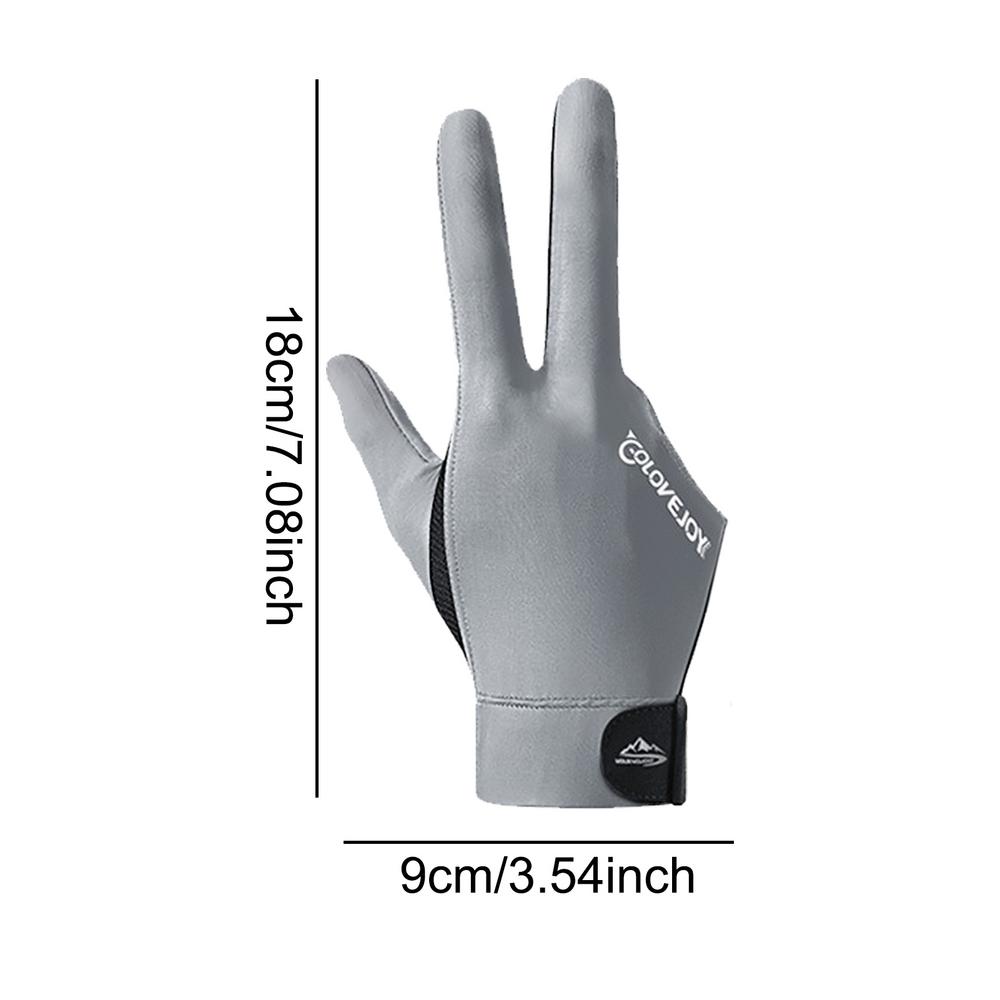 Billiards Glove Left Right Hand 3 Finger Snooker Billiard Glove Non Slip Stickers Elastic Billiard Training Gloves Accessories: Navy Blue