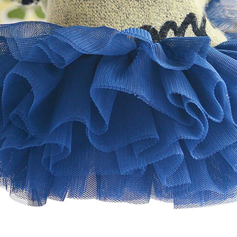 Dejlige blonder mesh hunde brev sweater kjole rosenrød kjole kæledyr bryllupskjoler til hunde nederdel