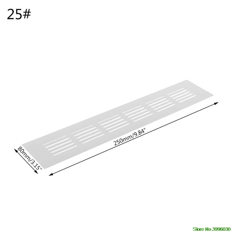 Aluminiumslegering lufthull perforert ark web tallerken ventilasjonsgitter: 25