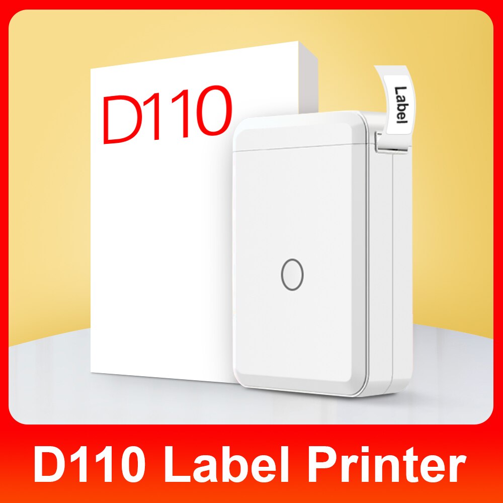 Niimbot D110 Label Printer Mini Draadloze Thermische Label Maker Diy Datum Sticker Naam Sticker Met Niimbot D11 Afdrukken Label Papier: D110 Printer