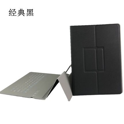 Ultra-thin Waterproof Keyboard Case for Samsung Galaxy Tab S6 10.5 inch Tablet Bluetooth Keyboard Cover for Tab S6: Black