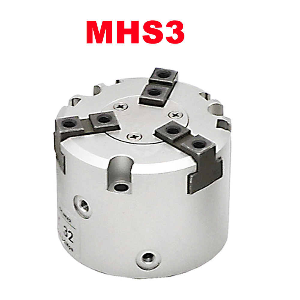 MHS2/MHS3/MHS4 Series 2/3/4 Finger Pneumatic Gripper SMC Replacement Double Action Rotating Cylinder 16D/20D/25D/32D/40D/50D: MHS3 / 20D
