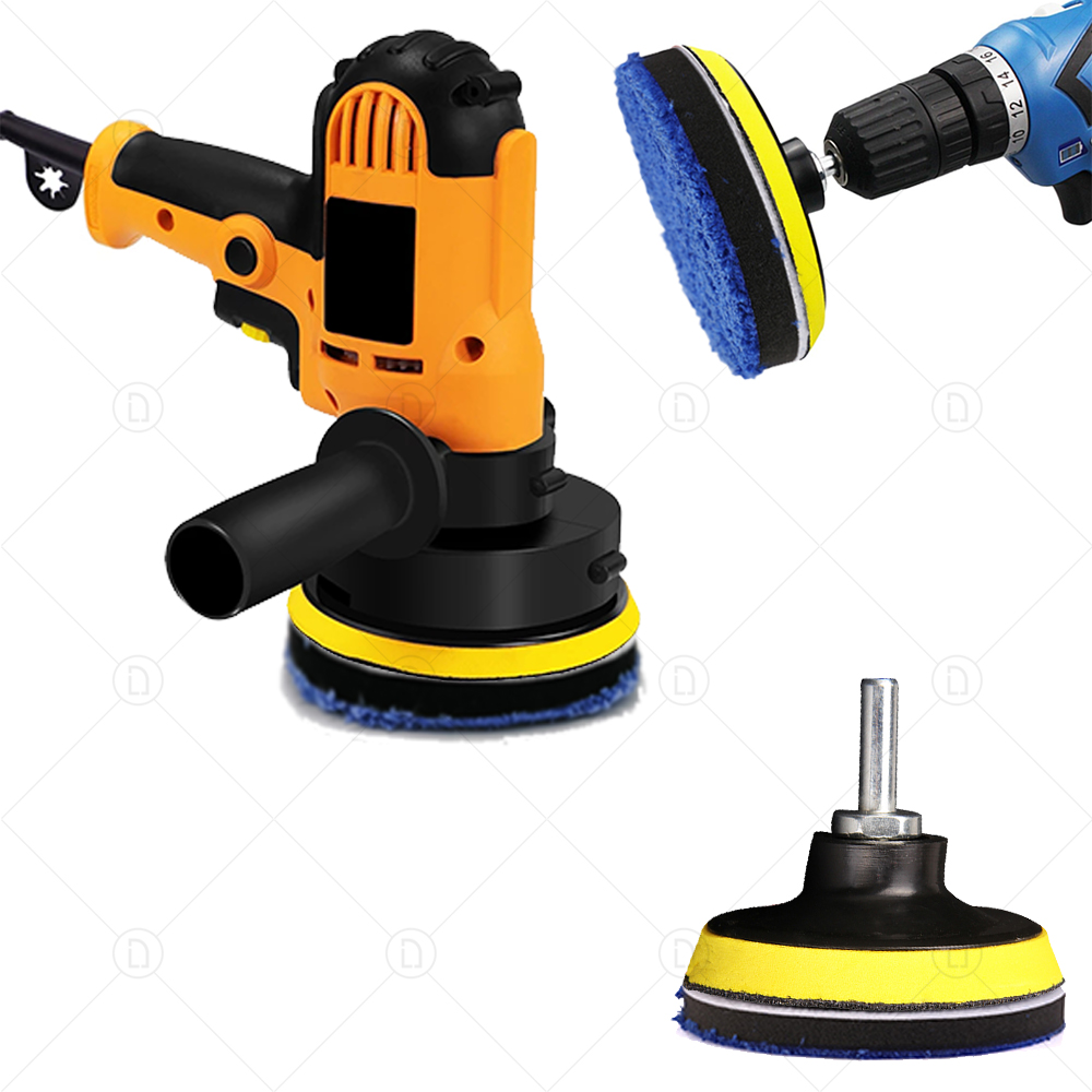 3/4/5/6/7 Zoll Entfernen Wachs Puffer Pads Mikrofaser Polieren Pad Austauschbare Polieren Pads Für DA/RO Polierer Auto Waschen Sauber
