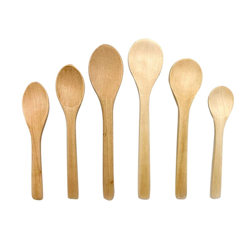 1pc/3 st bambu sylt sked baby honungssked kaffesked delikat kök med krydda liten skopa tesked