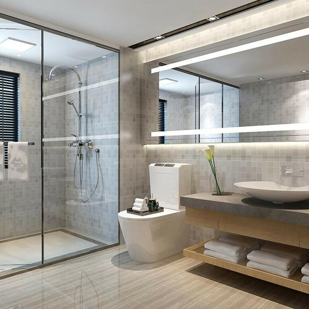 Waterproof Scrub Mosaic Wall Tile Stickers Kitchen Self Aluminum Wall Paper Adhesive Foil Bathroom Oil-proof Wallpaper U5T3