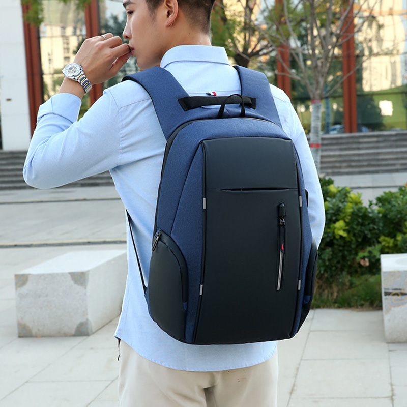 Sac à dos hommes USB charge étanche sac à dos pour ordinateur portable femmes décontracté Oxford mâle sac d'affaires 15.6 pouces ordinateur portable sacs à dos