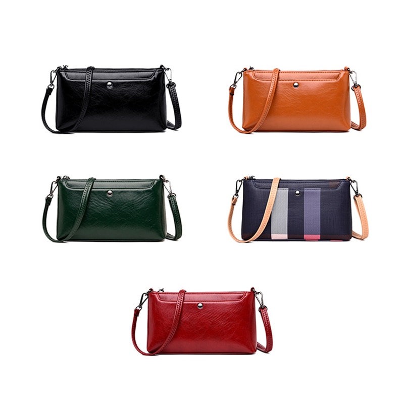Women Flap Casual Leather Shoulder Bags Lady Crossbody Messenger Bag Envelop Clutch Purse