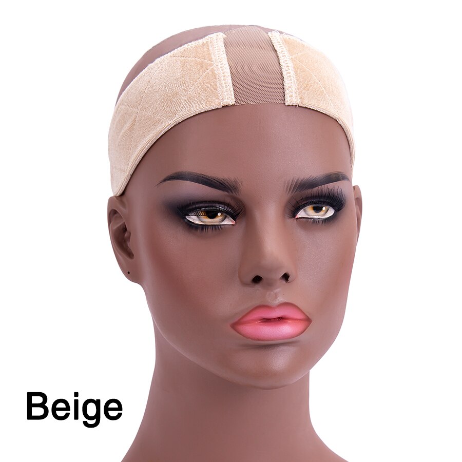 Alileader doux Velcro perruque poignée bande forte Fix bandeau antidérapant perruque poignée pour perruques Profession perruque accessoires Beige Grip: beige