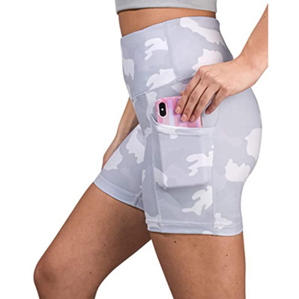 Womens High Waist Running Biker Shorts with Side Pockets Casual for Fitness Sports B2Cshop