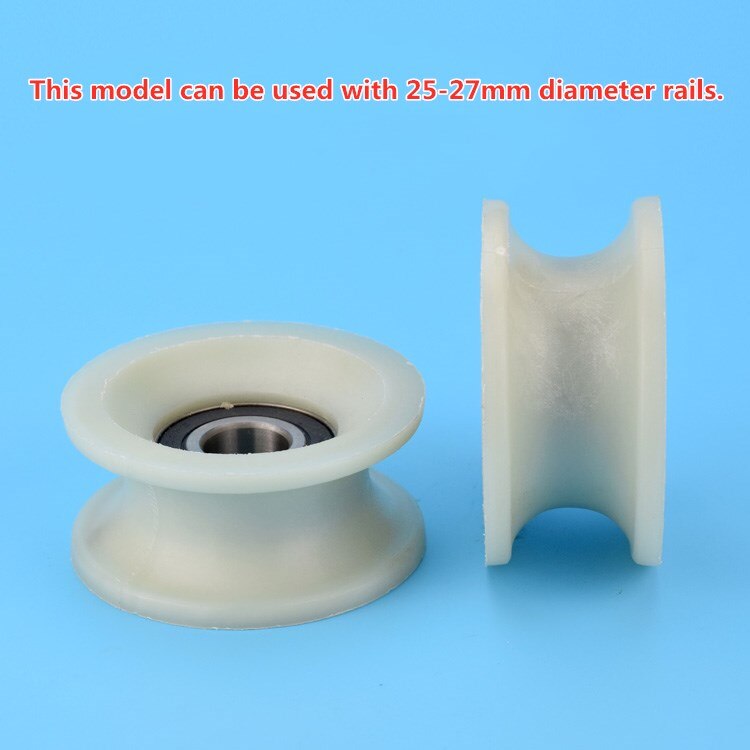 1pcs 20x84x40mm nylon Plastic U-shaped groove roller guide pulley wheel track wrapped 6204 bearing pulley