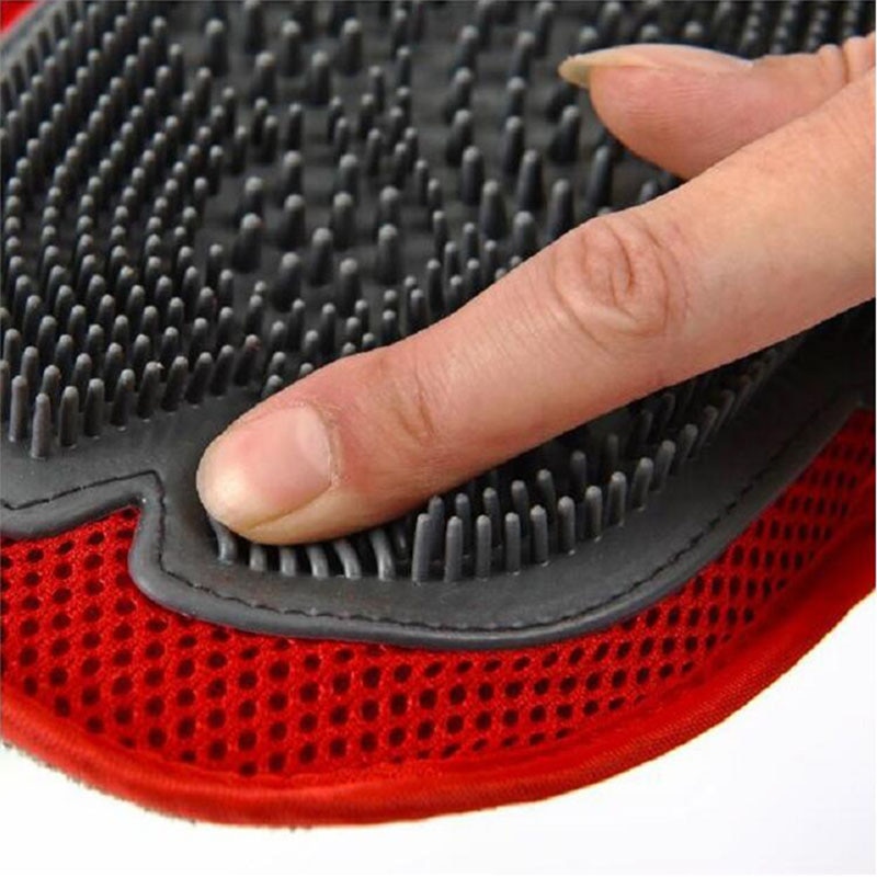 verrotten Hundesalon Handschuh Palme bilden Gummi Handschuh Hund Schlecht Werkzeuge Silikon Kämmen Handschuhe Für Hund Katze