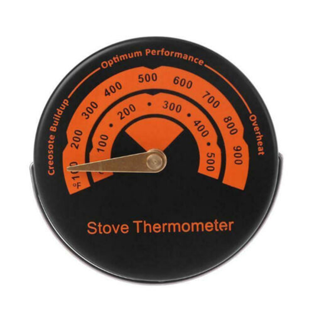 Stove Flue Pipe Thermometer Alloy Magnetic Temperature Gauge For Wood Burner Stove Flue Pipe Thermometers