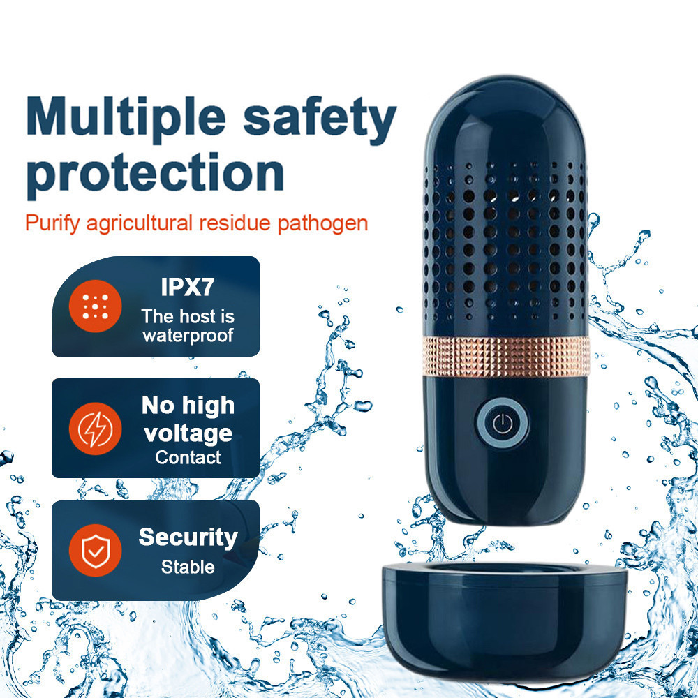 Donlim Capsule Shape Fruit Vegetable Washing Machine Protable Wireless Fruit Food Purifier Household Pesticide Disinfection
