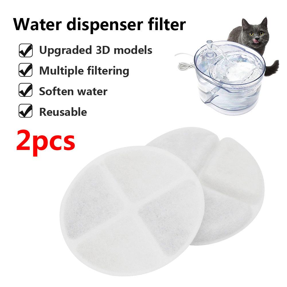 Cat Dog Fountain Water Dispenser Filter Cotton Upgraded Activated Carbon Filter Pet Automatic Electric Water Dispenser Filters: Default Title