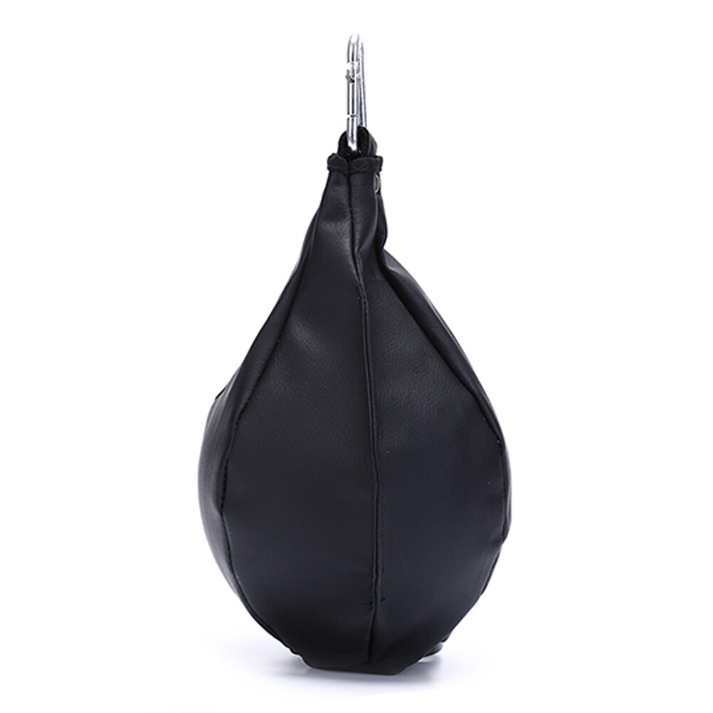 Top Boxing Pear Shape PU Speed Ball Swivel Punch Bag Punching Exercise Speedball Speed bag Punch Fitness Training Ball: black