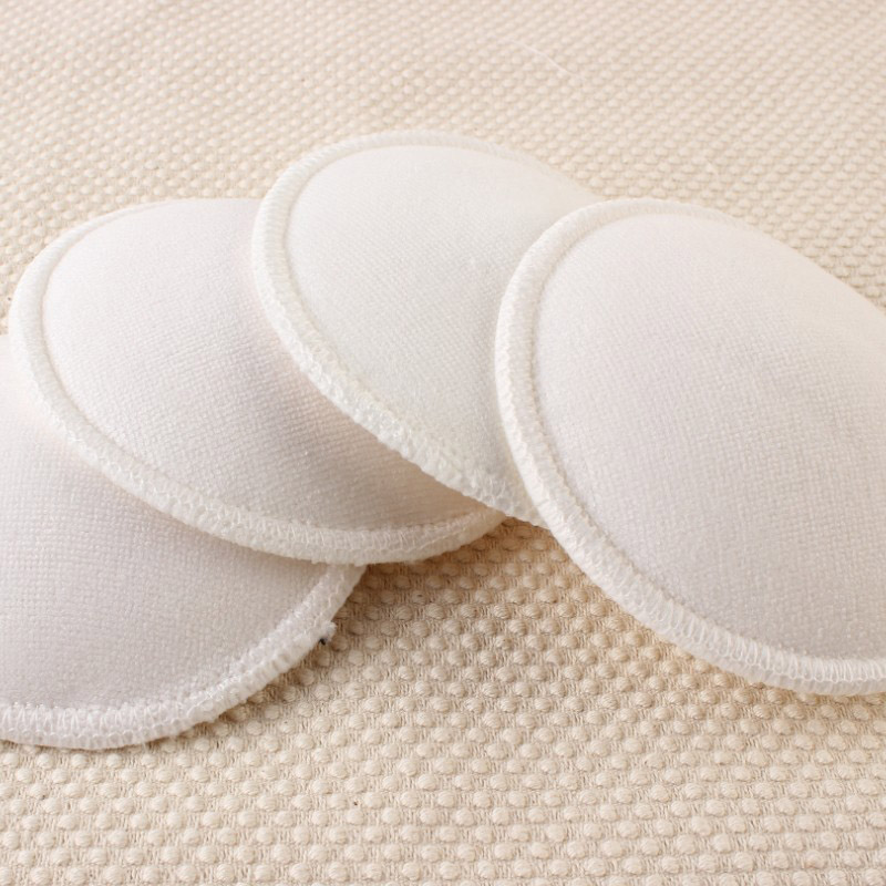 4 Pcs Bamboo Breast Pad Nursing Pads For Mum Washable Waterproof Feeding Pad Bamboo Reusable Breast Pads