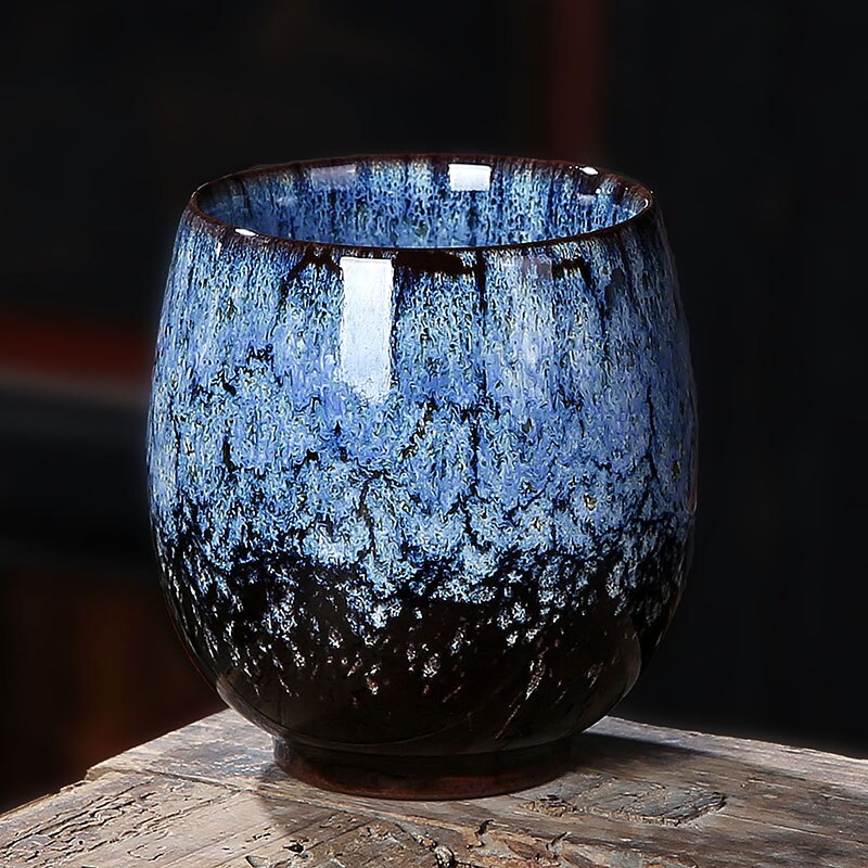Japansk kop keramisk tekop pigmenteret vintage teskål 150ml master vandkopper drinkware testel beholder kaffekrus håndværk: C stil