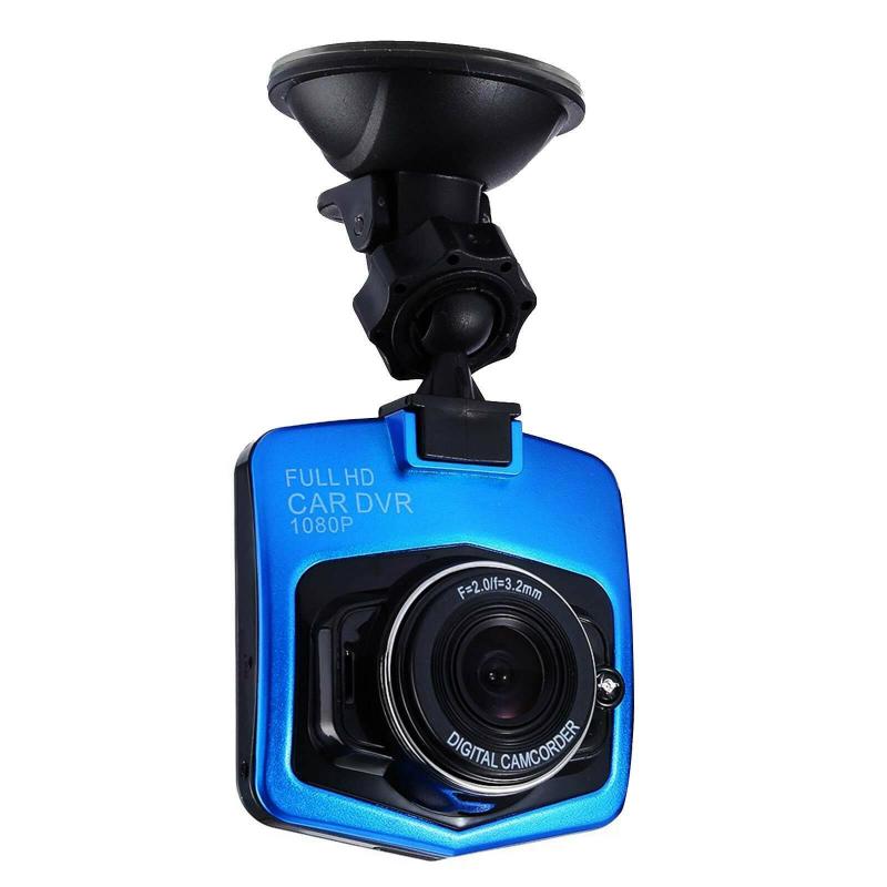 2.4 '' 1080p- objektivs bil dvr front- og bagkamera video dash cam-optager 170 ° nat g-sensor vidvinkel dashcam