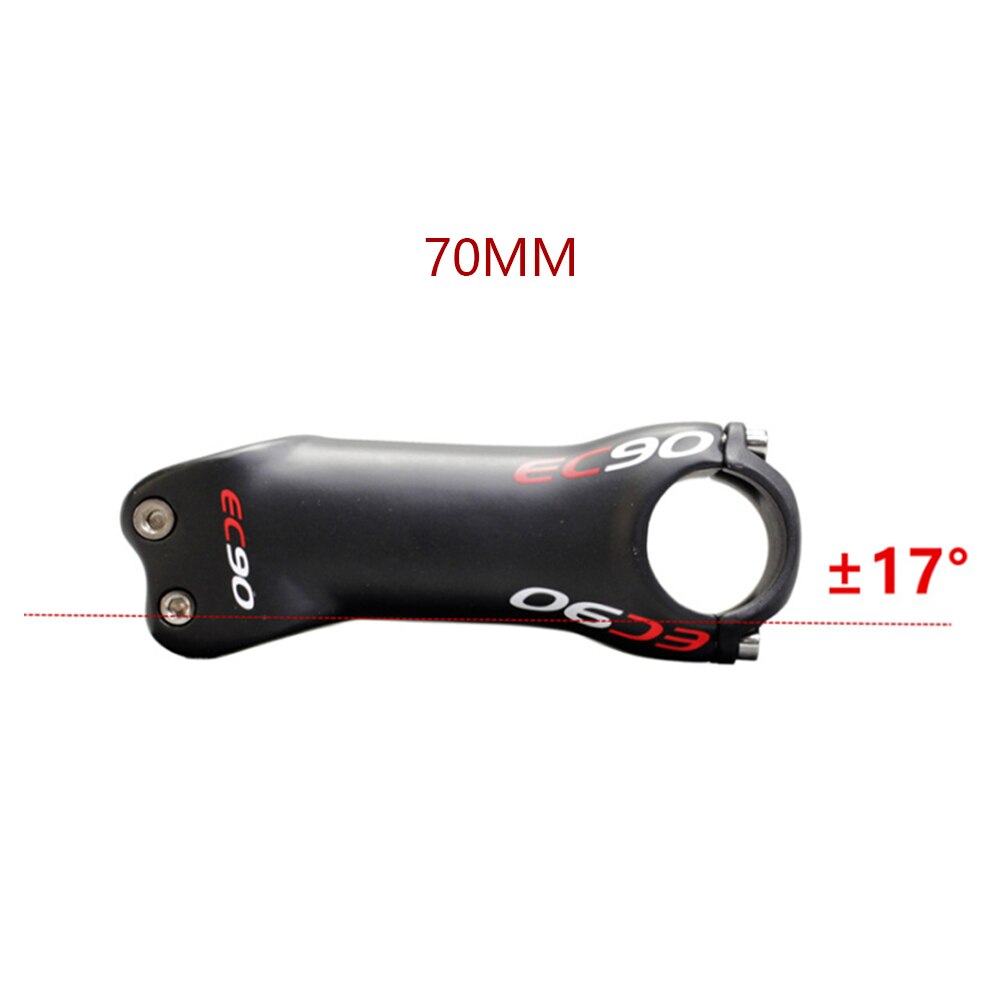 EC90 full carbon fiber bike pole road bike pole mountain bike pole 28.6-31.8MM 6°17°stem carbon fiber stem: 17 degrees 70 mm