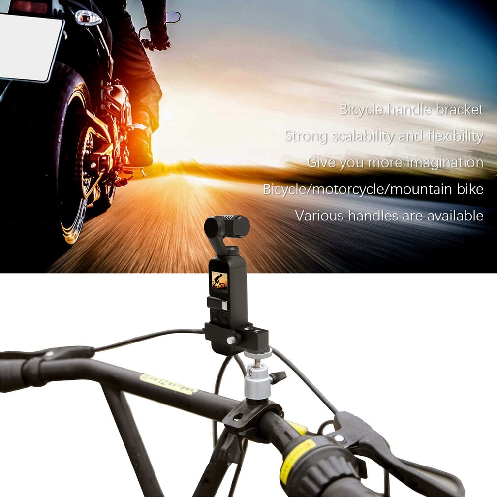 Motor Fiets Fiets Mount Houder Voor Dji Osmo Pocket Handheld Gimbal Camera Stabilizer Sport Montagebeugel Klem