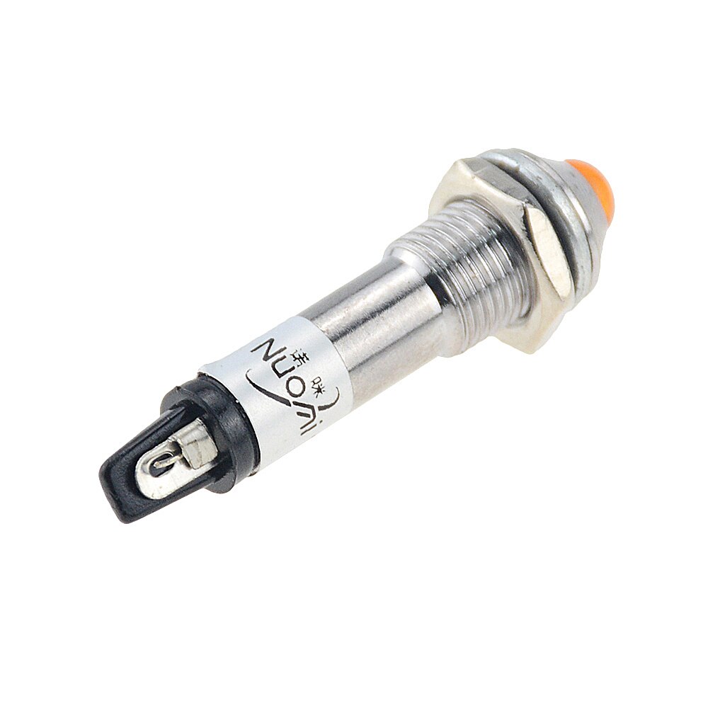 Indicateur métallique étanche, luminaire convexe, Mini interrupteur sans fil, 12V 24V XD8-2 V, LED V, 220mm, lumière LED