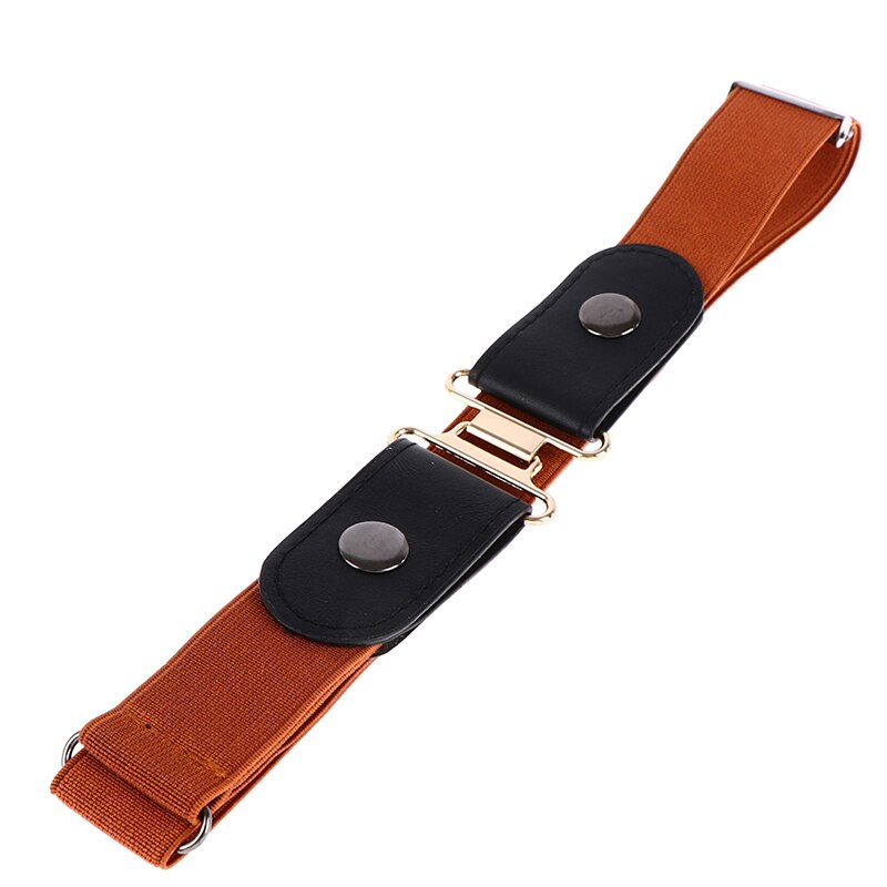 Women Buckle Stretch Belt Belt Invisible Elastic Waist Belt Unisex Jeans Pants: 2