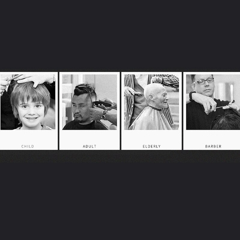 Tondeuses à cheveux Kit Machine coupe tondeuse outils professionnels toilettage ensemble de barbier prise américaine