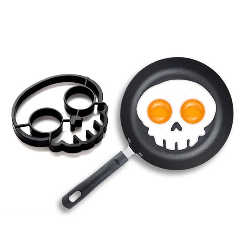Funny Silicone Egg Rings Nonstick Omelette Egg Mold For DIY Breakfast Egg Fried Pancake Molds Rabbit Skull Kitchen Tools