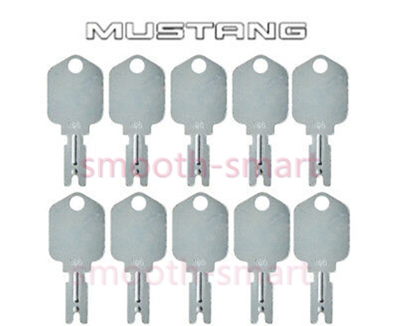 For Mustang 166 Excavator key (Set of 10), Excavator Grader Dozer Mustang Parts