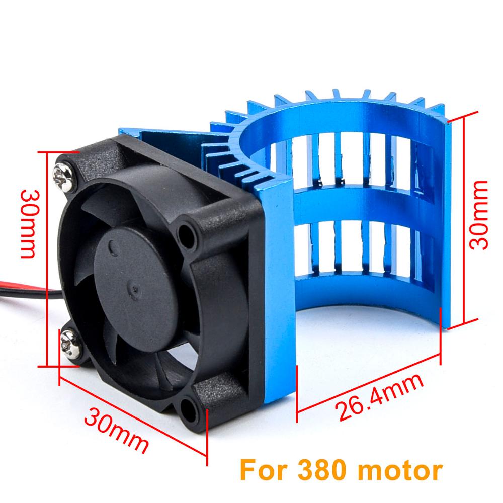 Bürstenlosen Motor- Kühlkörper + Lüfter Kühlung 380/540 Kühlkörper Abdeckung Elektrische Motor- Für RC modell Auto HSP 7014