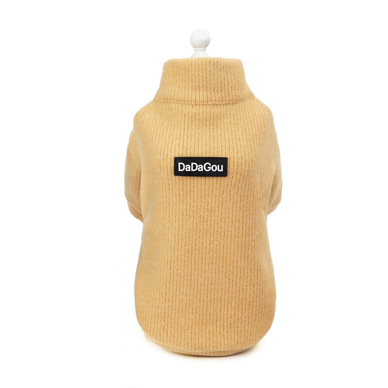 Hund Hoodies Winter Haustier Mantel Jacke Outfit Warme Hund Kleidung zur Seite fahren Welpen malteser Yorkshire Kleidung Pudel Pommerschen Kostümich: Braun / L