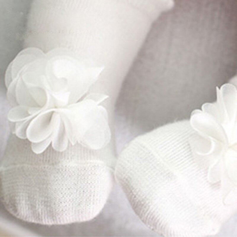 Lieflijk babymeisje 3d bloemen sokken baby peuter prinses puur katoenen sokken bloemblaadjes bloem bebé lente zomer enkelsokken antislip