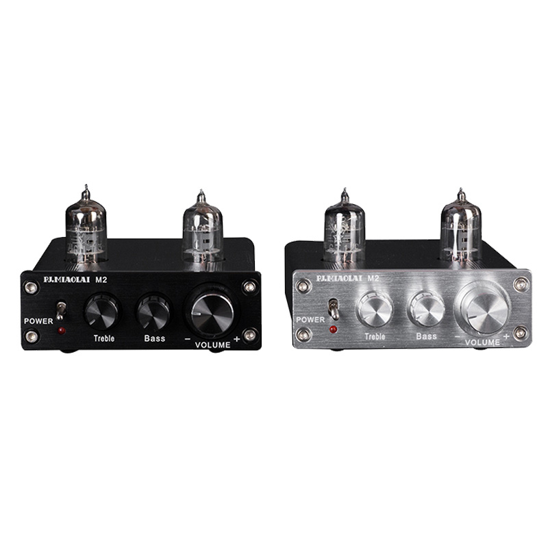 Preamplificatore valvolare audiofilo HIFI Nessun rumore di sottofondo Regolazione dei bassi alti Mini preamplificatore di livello professionale Tubo 6K4