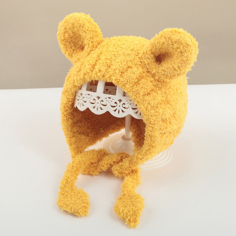 Vrouwelijke babymutsen herfst winter baby handgemaakte wollen mutsen kinderen super schattig uitje schattige meisjes casual mutsen 0-3 jaar