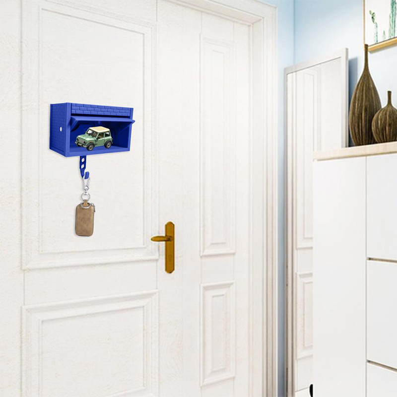 Fun Toy Key Storage Box Room Wall Decoration Garage Key Storage Rack With Door Opening Garage Key Hook Keychain