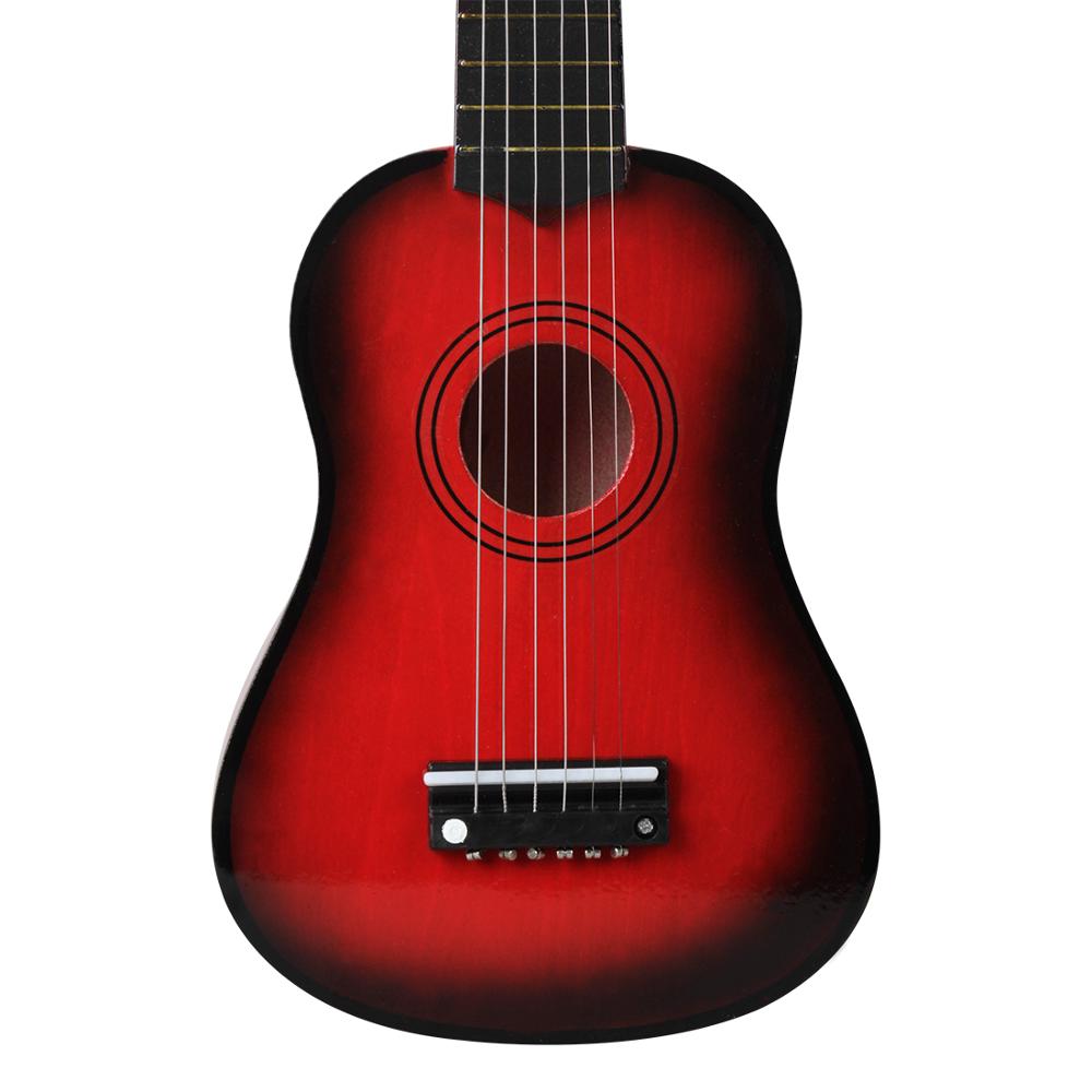 Guitarra roja de 21 pulgadas, fácil de tomar y aprender guitarra pequeña para profesionales