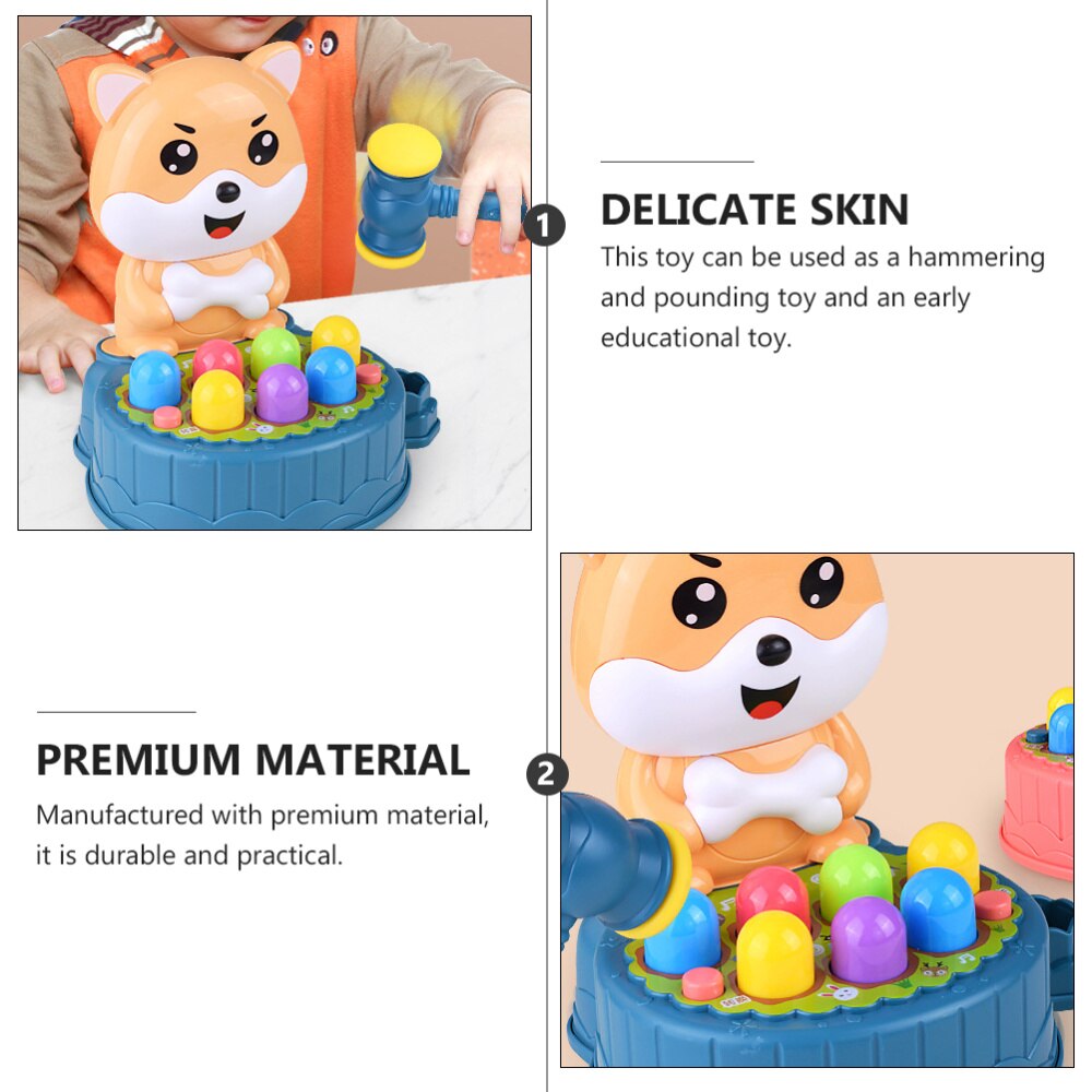1 zestaw młotkowania i walenia musical bawidełko dziecko edukacyjny (niebieski)