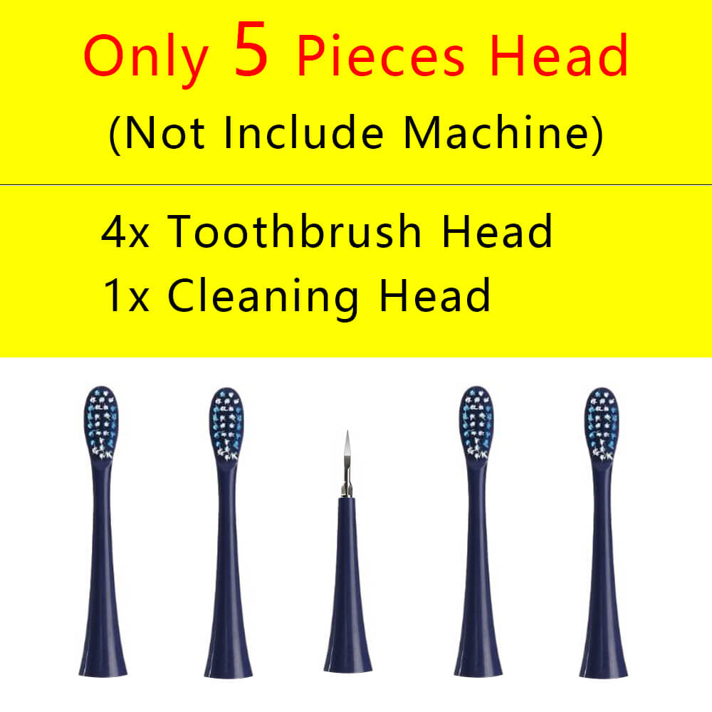 Sonic Elektrische Zahnbürste Rauch Zahnstein Reiniger Mundhygiene Tragbare Dental Scaler Zähne Bleaching Entfernung Flecken Zahnarzt Kopf: Blue Olny 5 heads