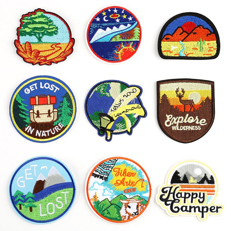 Greenpeace Thema Borduren patch Outdoor mooie aarde Ijzer patches Voor kleding Badges Stickers Applicaties