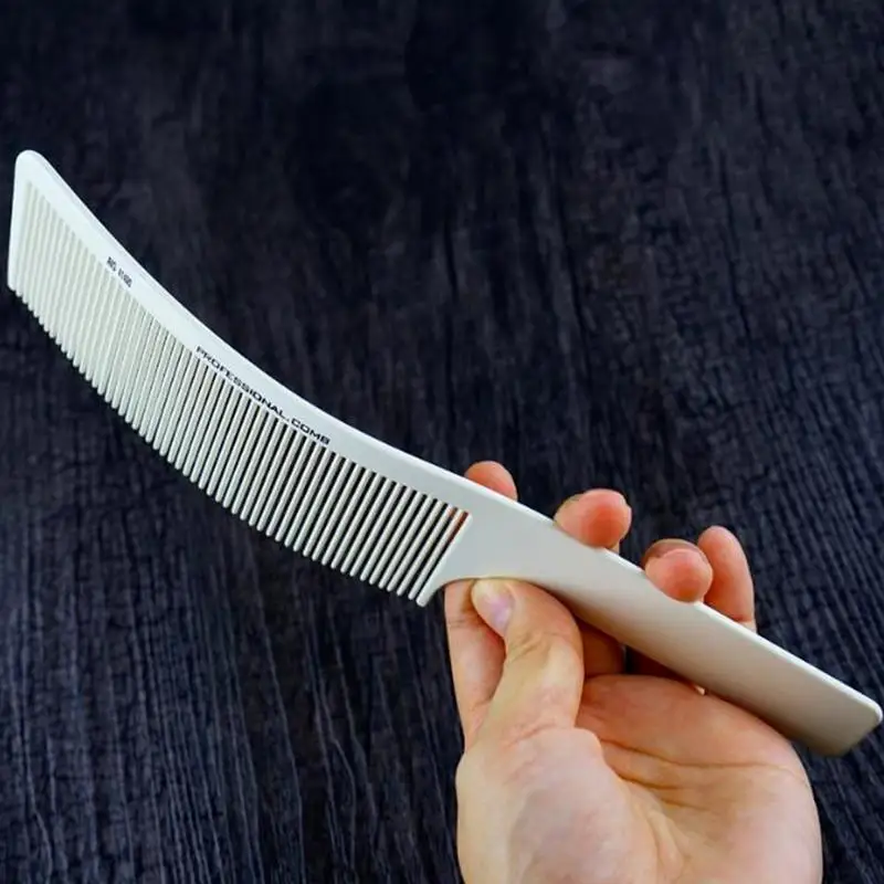 Afeitadora curvada , cortadora de pelo, peine de corte de peluquero, cepillo Antiestático de corte de pelo de peluquería