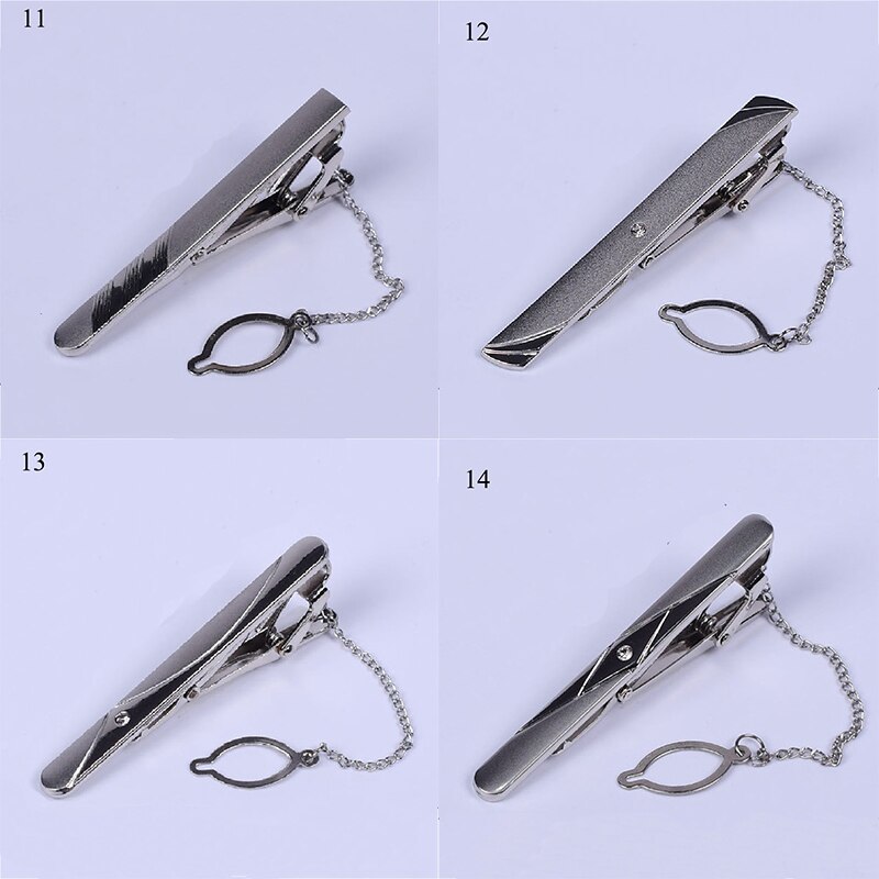 Mens Formal Wear Business Suit Accessories Tie Clip Upscale Necktie Clip Wedding Grooms Party Alloy Metal Tie Clip Jewelry