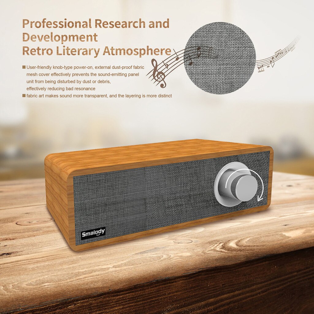 Classic Wooden Sound structure Bluetooth Speaker Portable Wooden Wireless Speakers Stereo Mini Subwoofer Z528