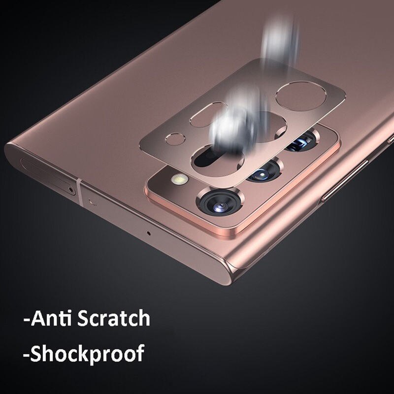 2in1 Back Camera Lens Beschermende Metalen Ring Case Voor Samsung Galaxy S21 Ultra Plus Note 20 Note20 5G Terug screen Protector Cover