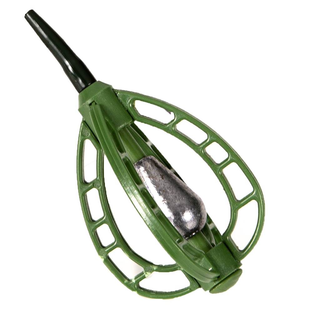 5 Cages Feeder Pour Pêche à La Carpe – Méthode Feeder, Acier Inox, Rouges, 4cm