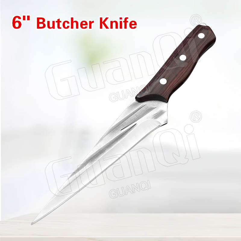 1-3PCS Forged Boning Knife Set Handmade Cleaver Knife Kitchen Knife Wooden Handle Knife for Kitchen Items: Style A